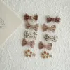Lovely Bows Hair Clips for Girls – Fabric Barrettes Set