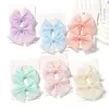 Baby Hair Bows Clips – Cute Cotton Barrettes for Girls