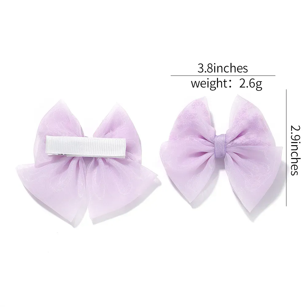 2Pcs/lot Baby Mini Hair Bows Hair Clips Cotton Soft Hairpin for Girl Cheer Bowknot Barrettes Children Headwear Hair Accessories