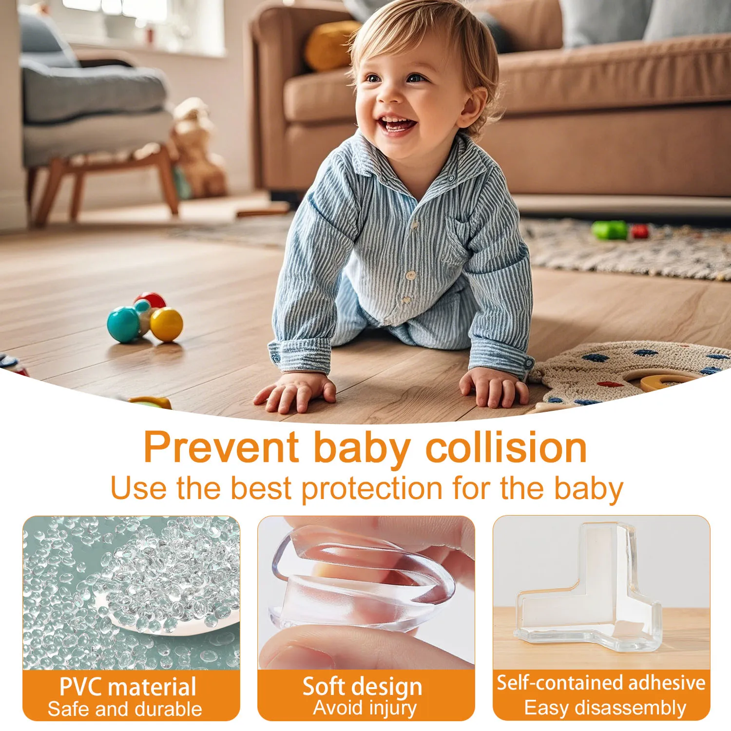 5PCS/10PCS/20PCS Baby Safety Silicone Protective Cover Table Corner Cover Children Collision Table Corner Cover