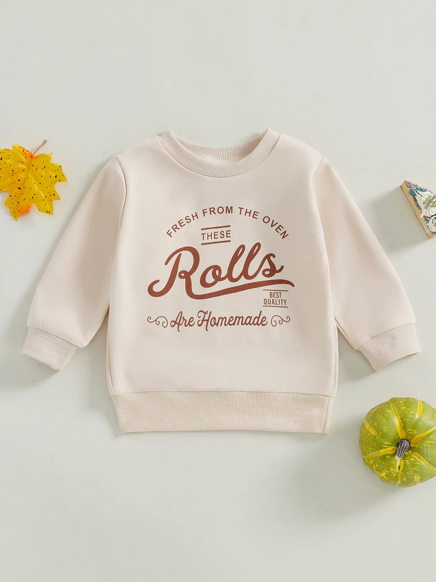 Baby Thanksgiving Sweatshirts Long Sleeve Crew Neck Letter Print Pullovers Toddler Warm Tops