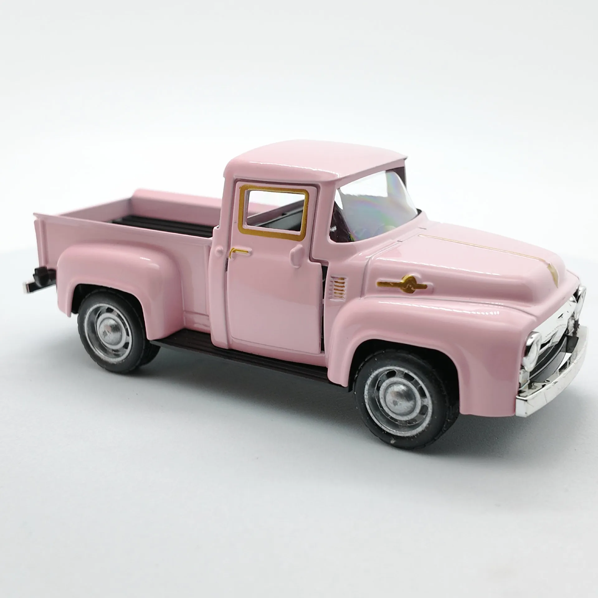 1:32 Classic Pickups Truck Simulation Car Model Alloy Pull Back Diecast Vehicle For Boys Children Christmas Decoration Toy