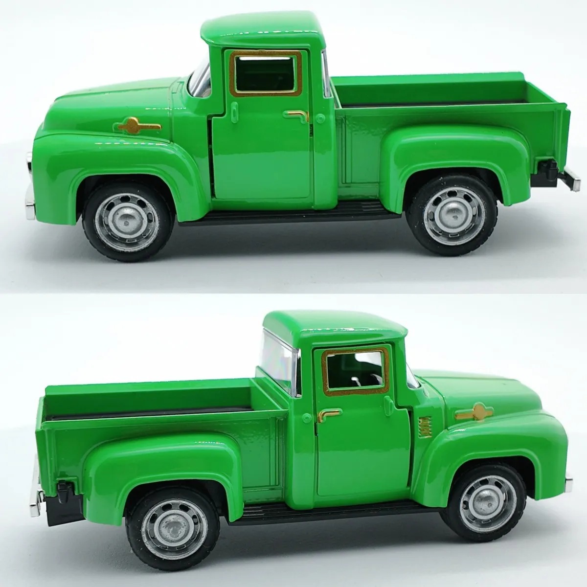 1:32 Classic Pickups Truck Simulation Car Model Alloy Pull Back Diecast Vehicle For Boys Children Christmas Decoration Toy