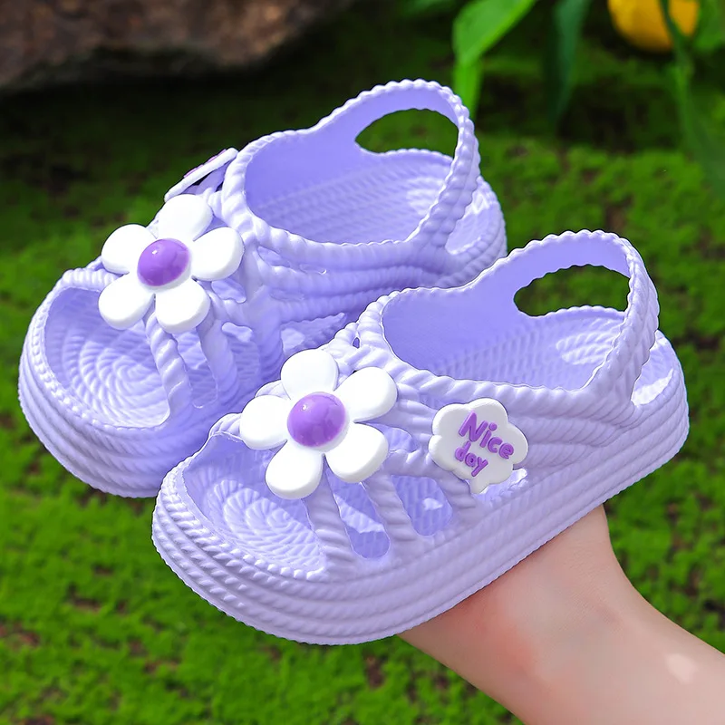 Girls’ Flower Sandals – Comfortable Beach & Home Shoes