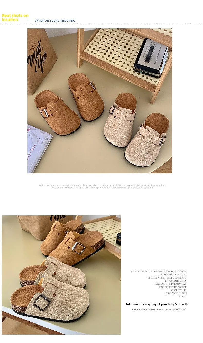 Children's Outdoor Slippers, Casual Flat Shoes, Breathable Outdoor Shoes Suitable For Indoor And Outdoor Activities