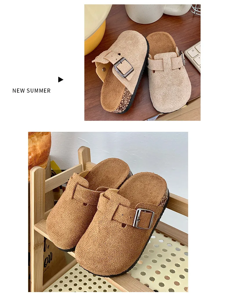 Children's Outdoor Slippers, Casual Flat Shoes, Breathable Outdoor Shoes Suitable For Indoor And Outdoor Activities