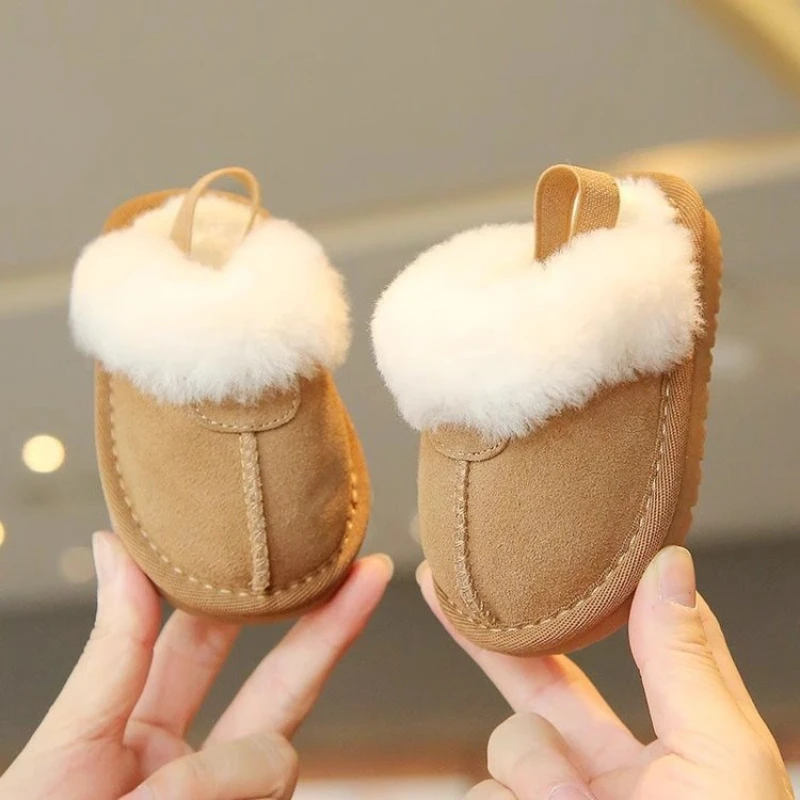 Winter Kids Plush Shoes – Warm & Soft Slip-on Sneakers