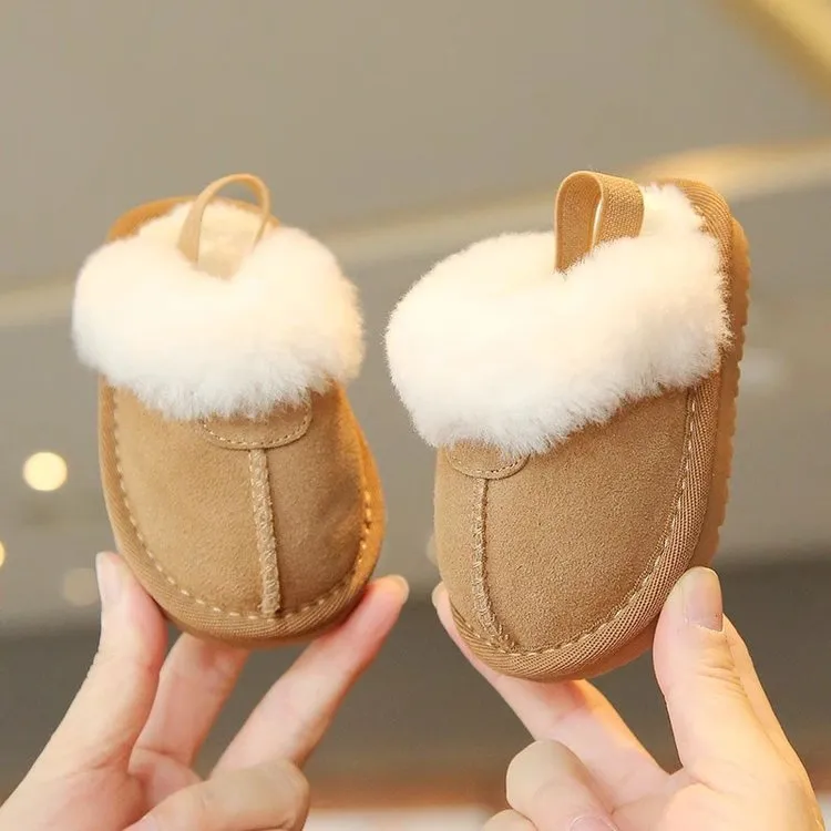 Winter Kids Plush Shoes – Warm & Soft Slip-on Sneakers