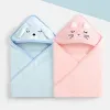 Baby Hooded Towel – Cartoon Animal Bathrobe & Swaddle Wrap