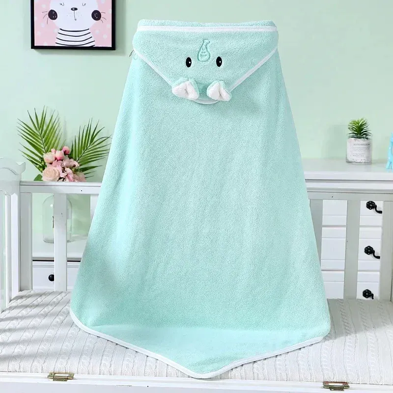 Cartoon Animal Baby Hooded Bath Towels Toddler Bathrobe Warm Sleeping Swaddle Wrap for Boys Girls Newborn Soft Towel Blanket