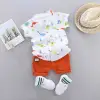 Dinosaur Print Shirt & Shorts Set for Infants & Toddlers