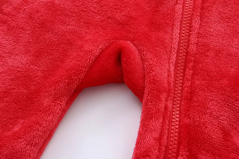 2025 Autumn Winter Newborn Baby Romper Christmas Flannel Hooded Baby Girl Overalls 0-1 Years Infant Boy Jumpsuit Outfits