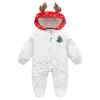 Baby Romper: Festive Hooded Jumpsuit for Autumn & Winter