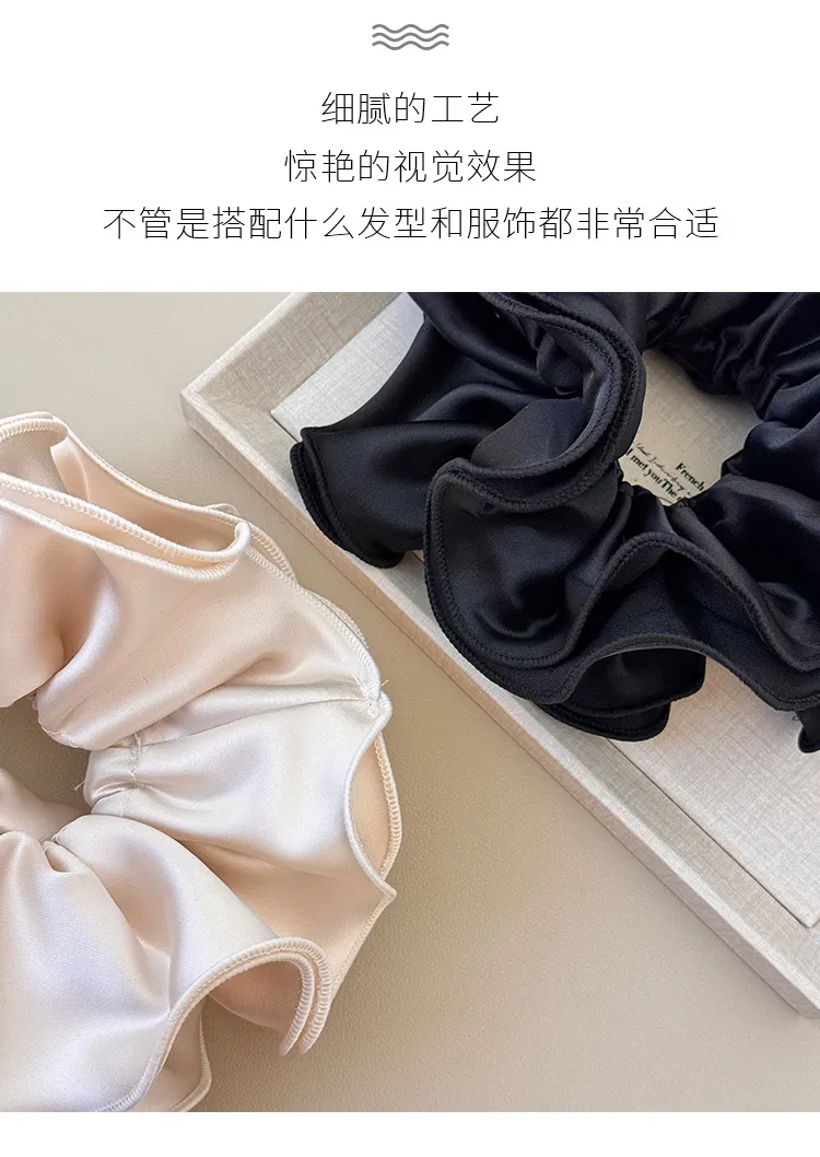 Large hair ties scrunchies accessories for women girl elastic band korean rubber vintage popular leading fashion adults kpop new