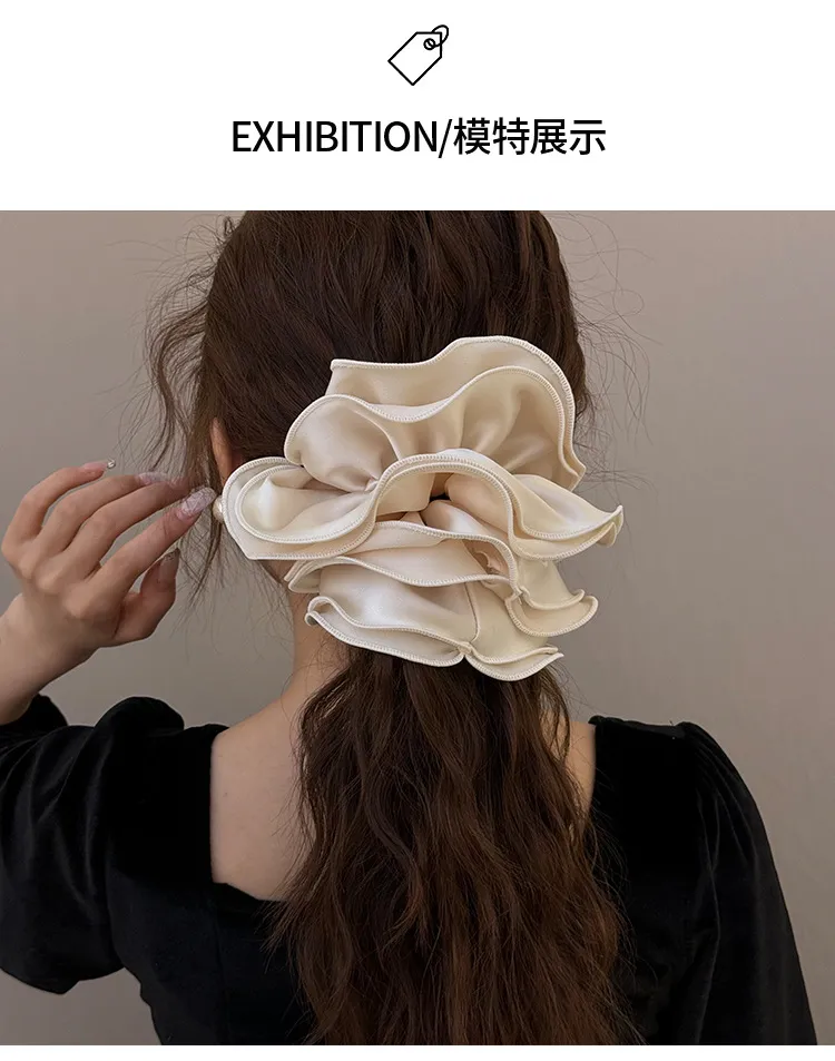 Large hair ties scrunchies accessories for women girl elastic band korean rubber vintage popular leading fashion adults kpop new