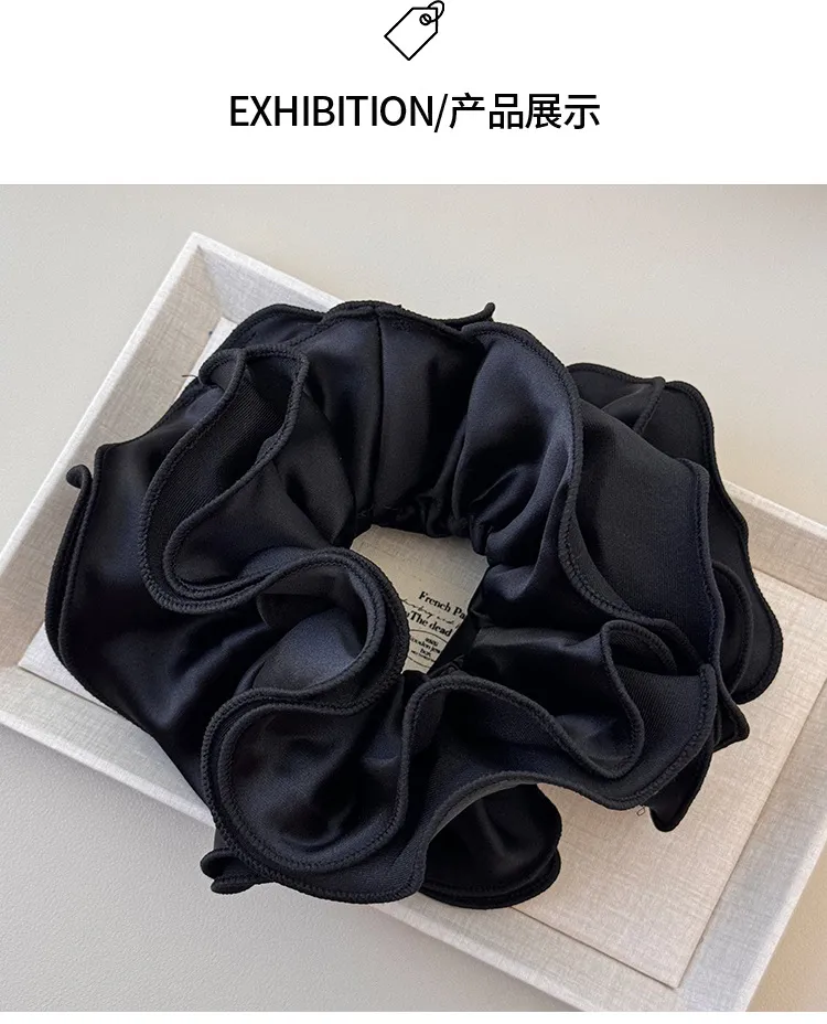 Large hair ties scrunchies accessories for women girl elastic band korean rubber vintage popular leading fashion adults kpop new