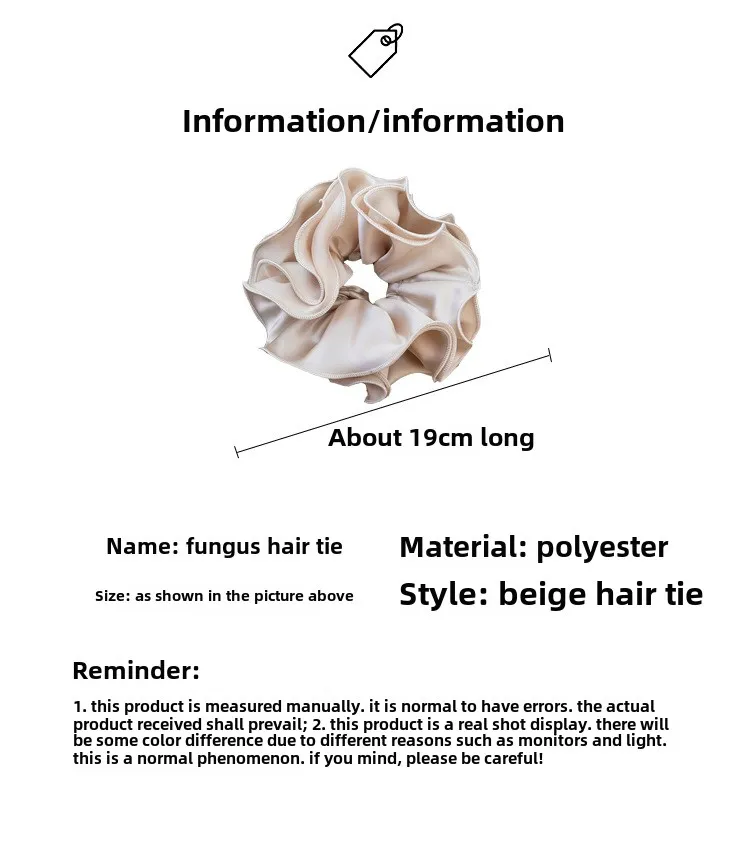 Large hair ties scrunchies accessories for women girl elastic band korean rubber vintage popular leading fashion adults kpop new