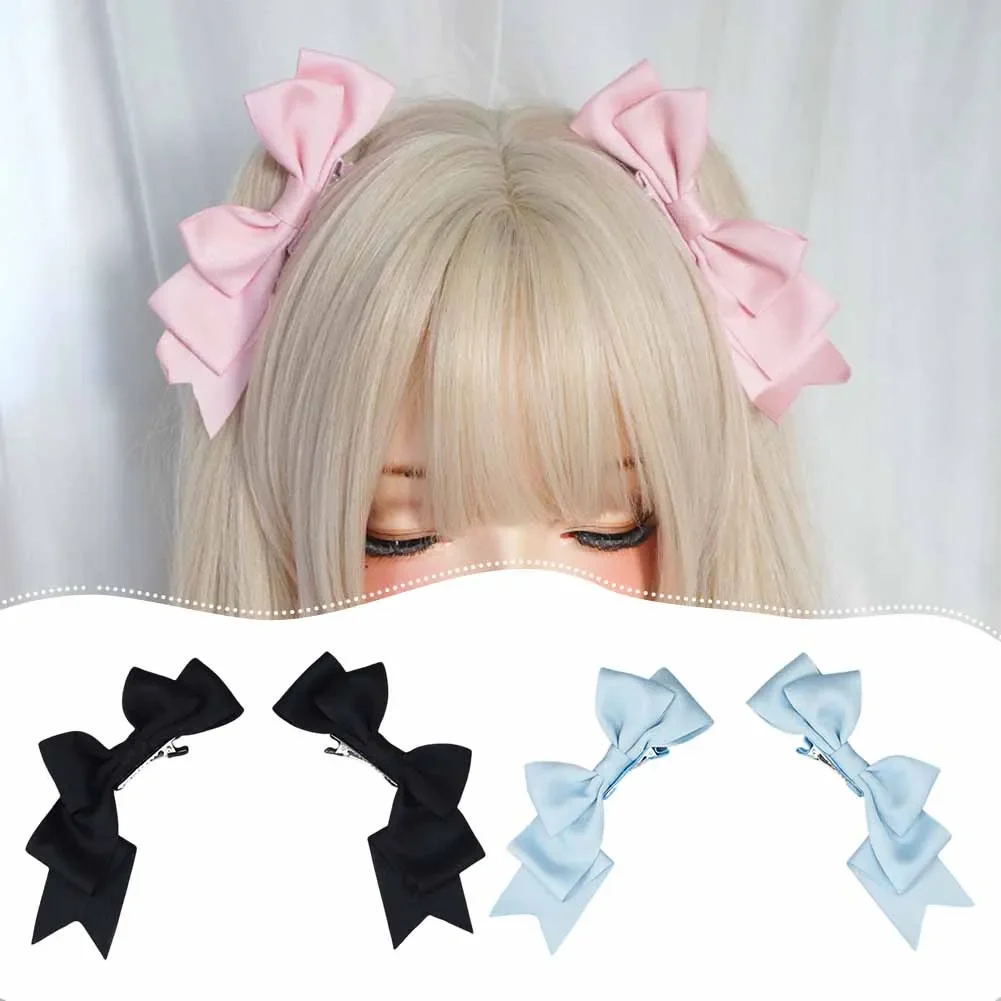 Kawaii Bow Hairclip – Anime Lolita Headdress for Cosplay & Uniforms