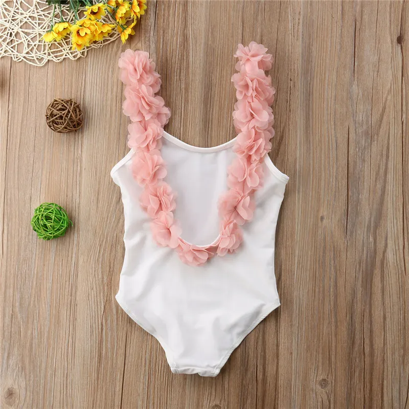 Girls Floral One Piece Swimsuit