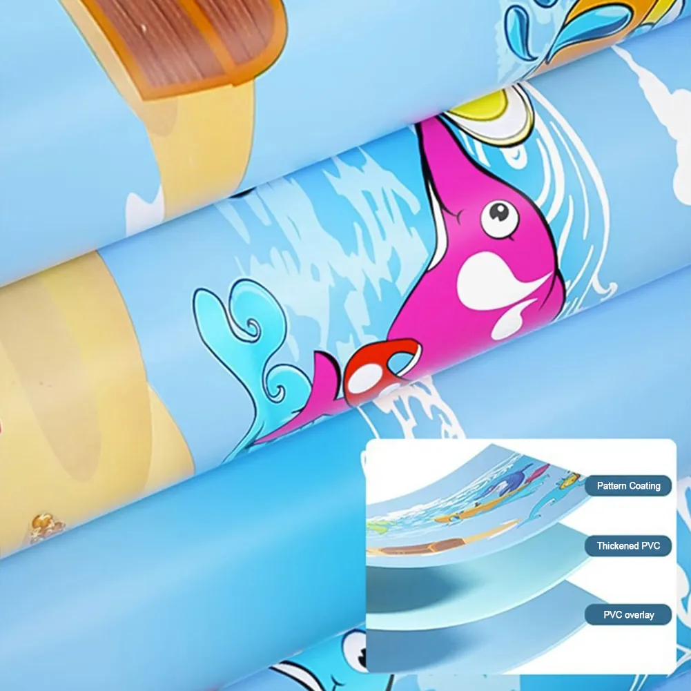 Inflatable Swimming Pool PVC Framed Swimming Pool Cartoon Pattern Thickening Swimming Pool for Toddler Kids