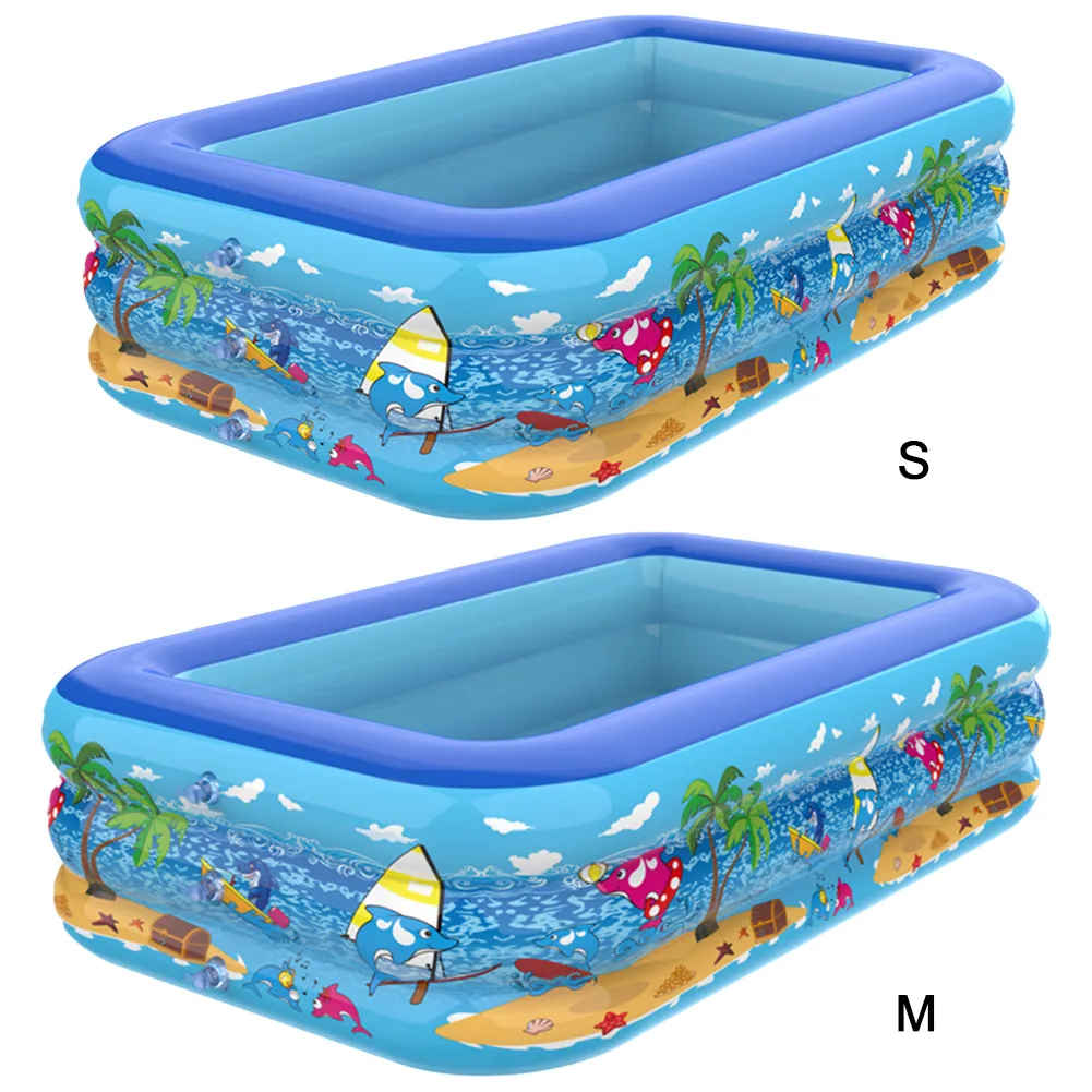 Inflatable Swimming Pool PVC Framed Swimming Pool Cartoon Pattern Thickening Swimming Pool for Toddler Kids