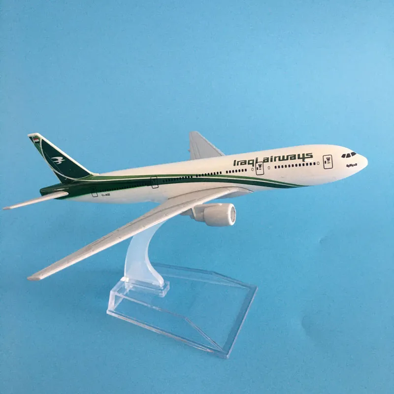 JASON TUTU 16cm Iraqi Airways Boeing 777 Plane Model Airplane Model Aircraft Model 1:400 Diecast Metal Airplanes Plane Toys