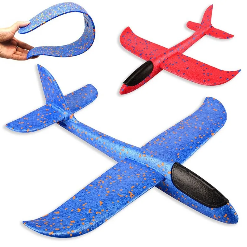 49CM Hand Throw  Free Fly Glider Planes Foam  Model EPP  Breakout Aircraft Party Game Children Outdoor Fun Gift Toys For Kids