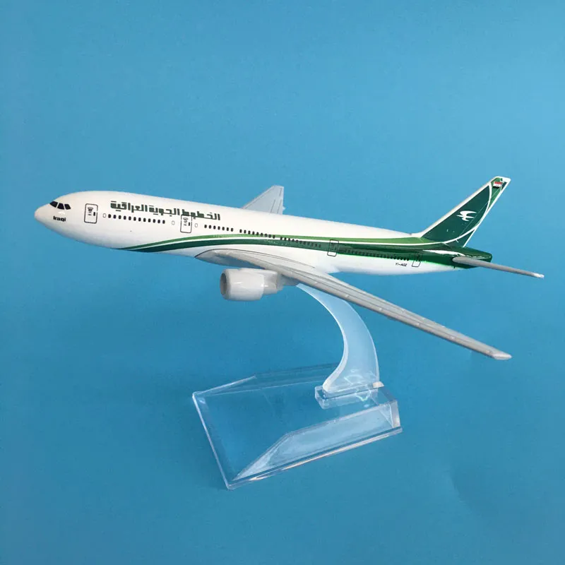 JASON TUTU 16cm Iraqi Airways Boeing 777 Plane Model Airplane Model Aircraft Model 1:400 Diecast Metal Airplanes Plane Toys