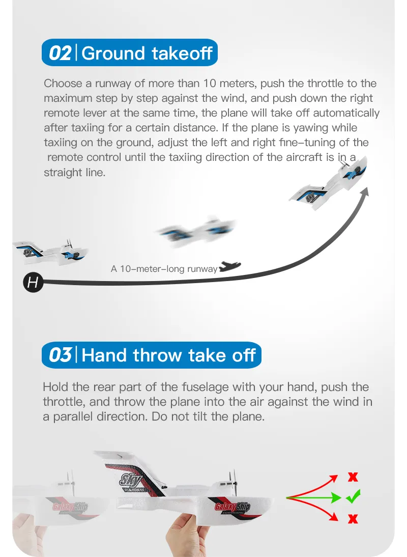 Amphibious Waterproof Gyro Stabilized Foam Fixed-Wing Glider Aircraft RC Plane with 2.4G Radio Control Airplane Toys Gift Boys