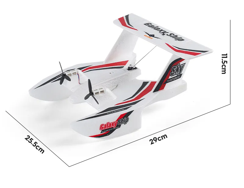 Amphibious Waterproof Gyro Stabilized Foam Fixed-Wing Glider Aircraft RC Plane with 2.4G Radio Control Airplane Toys Gift Boys