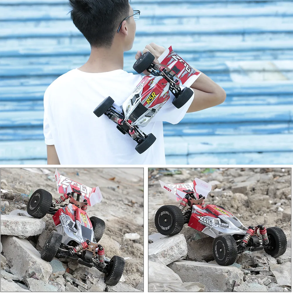 Wltoys XKS 144001 RC Car 75km/h Remote Control Car Off-Road Car High Speed 1/14 2.4GHz Racing Car 4WD RTR with Metal Chassis