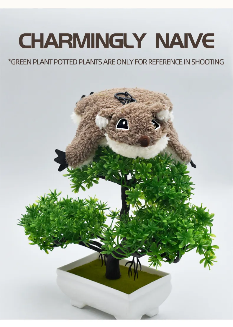 Remote Control Squirrel Bat Toy Cute Remote Control Plush Simulation Animal Funny Toy Children's Toys Birthday Gifts