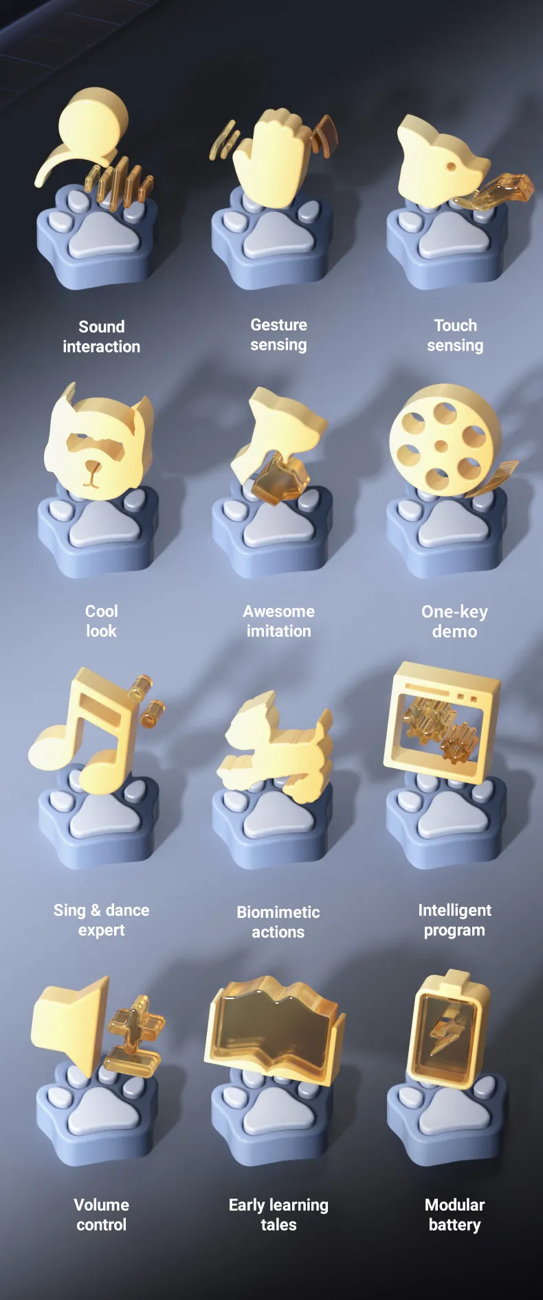 RC Robot Electronic Dog Funny Stunt Dog Voice Command Programmable Touch-sense Music Song Robot Dog for Boy Girls Children Toys