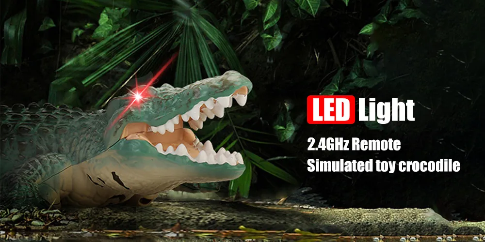 Rc Animals Crocodile Model Simulation Waterproof Outdoor Lake Electric Remote Control Alligator Model Pool Lake Water Kids Toys