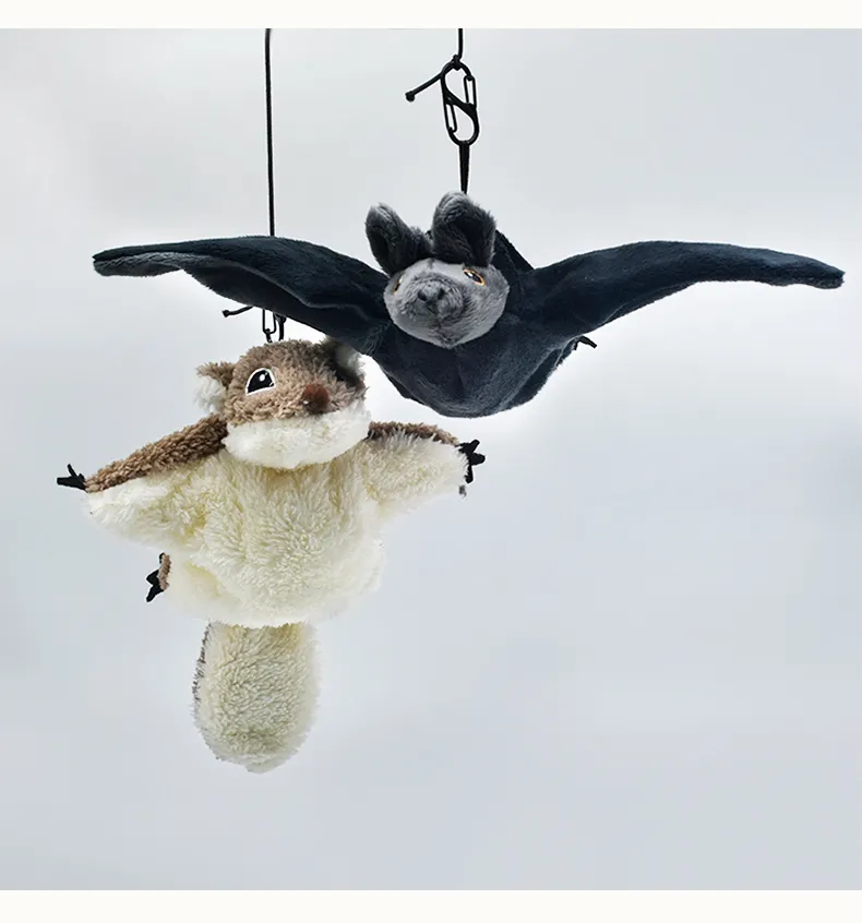 Remote Control Squirrel Bat Toy Cute Remote Control Plush Simulation Animal Funny Toy Children's Toys Birthday Gifts