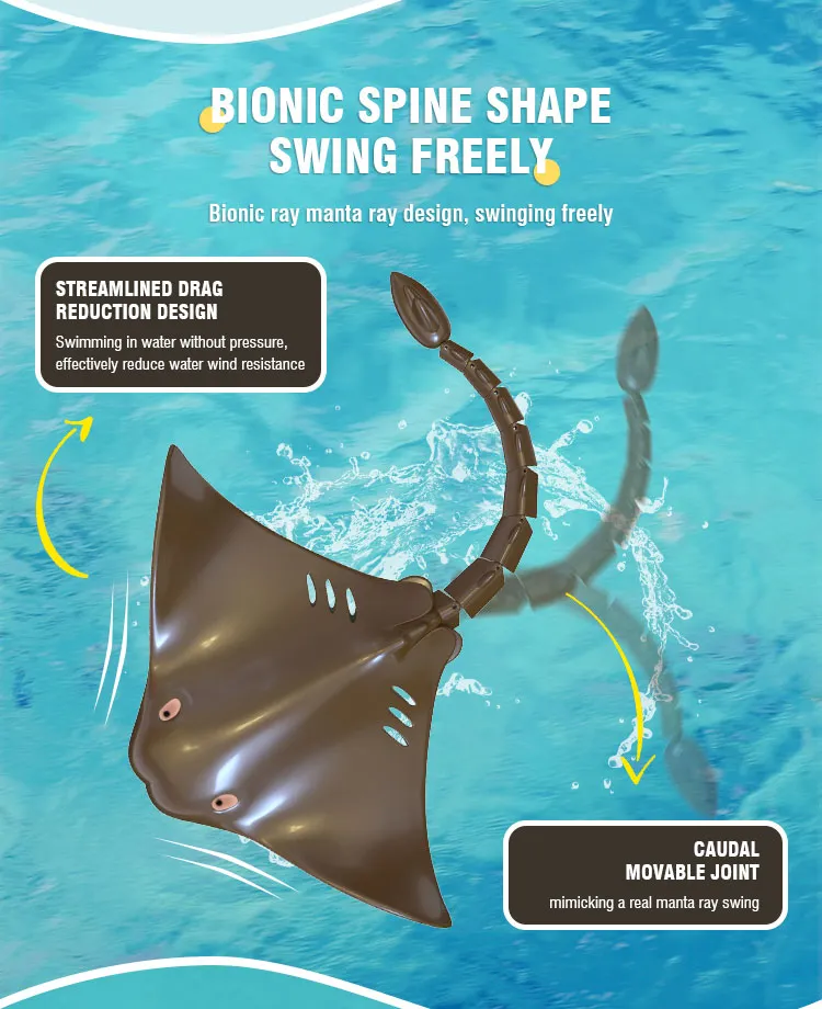 Remote Control Shark Toy Robots RC Animals Manta 2.4G Electric Sharks Children Kids Toys for Boys Swimming Pool Water Boat Ship