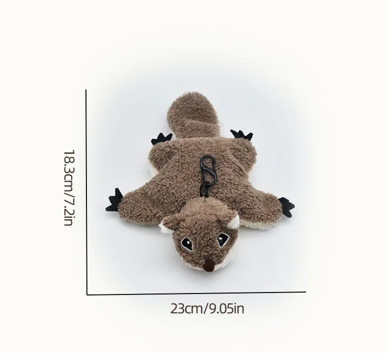 Remote Control Squirrel Bat Toy Cute Remote Control Plush Simulation Animal Funny Toy Children's Toys Birthday Gifts