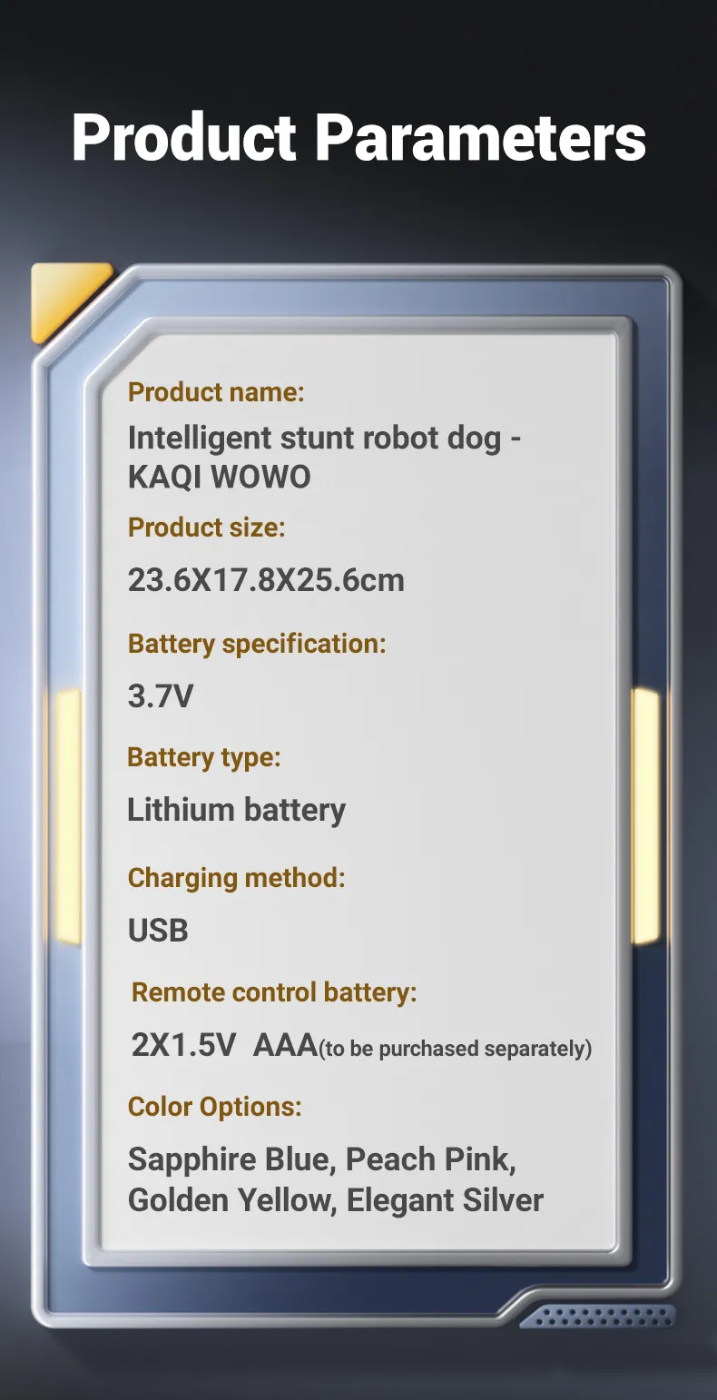 RC Robot Electronic Dog Funny Stunt Dog Voice Command Programmable Touch-sense Music Song Robot Dog for Boy Girls Children Toys