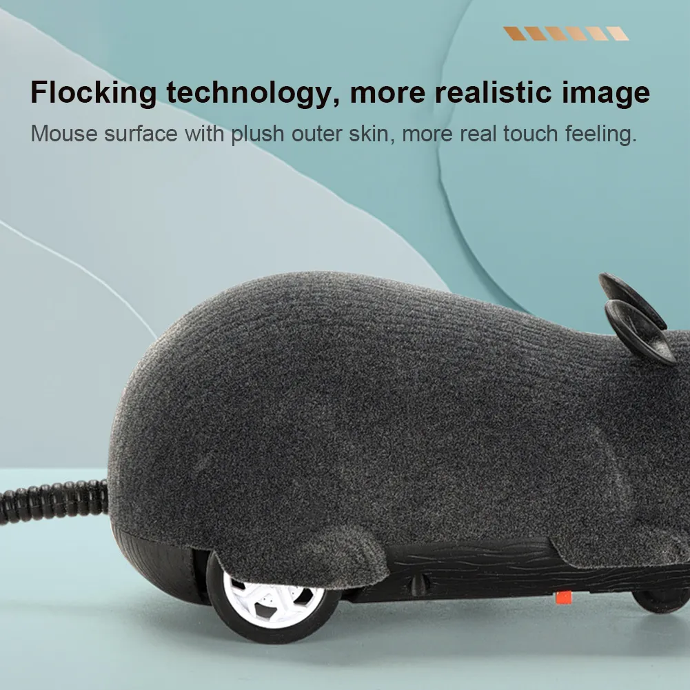 Remote-Controlled Rats Toy Battery Powered Robotic Mouse Cat Toy 4 Modes RC Mouse Cat Toy Pet Cats Supplies