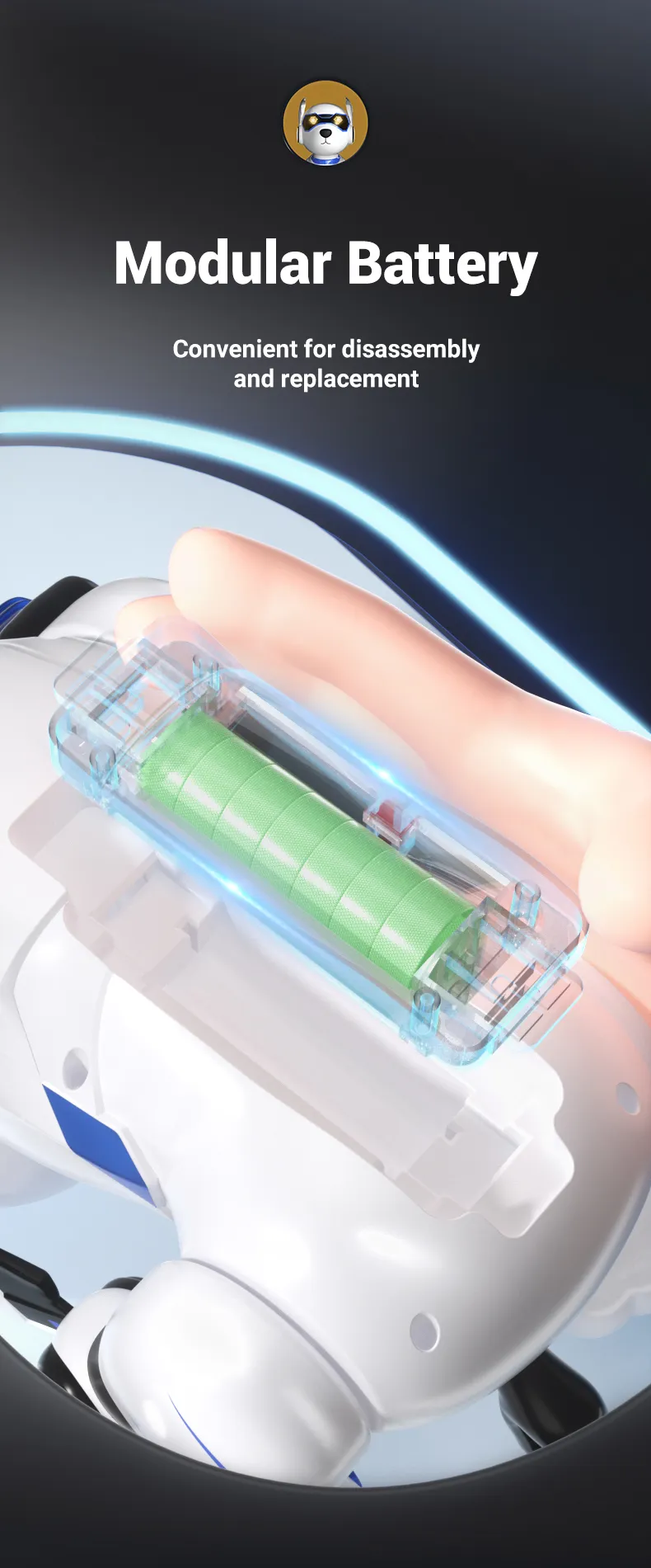 RC Robot Electronic Dog Funny Stunt Dog Voice Command Programmable Touch-sense Music Song Robot Dog for Boy Girls Children Toys