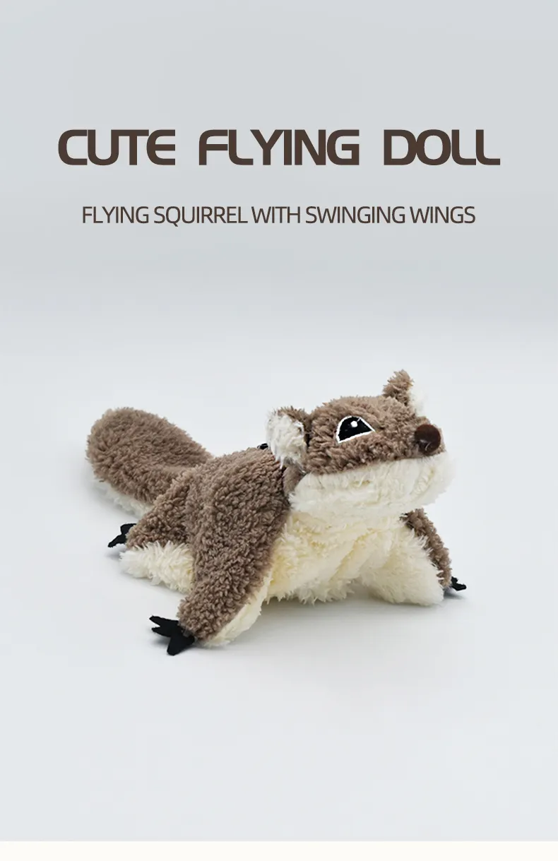 Remote Control Squirrel Bat Toy Cute Remote Control Plush Simulation Animal Funny Toy Children's Toys Birthday Gifts