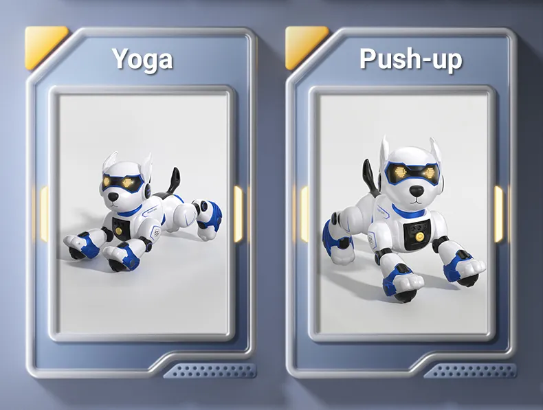 RC Robot Electronic Dog Funny Stunt Dog Voice Command Programmable Touch-sense Music Song Robot Dog for Boy Girls Children Toys