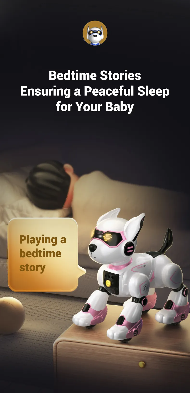 RC Robot Electronic Dog Funny Stunt Dog Voice Command Programmable Touch-sense Music Song Robot Dog for Boy Girls Children Toys