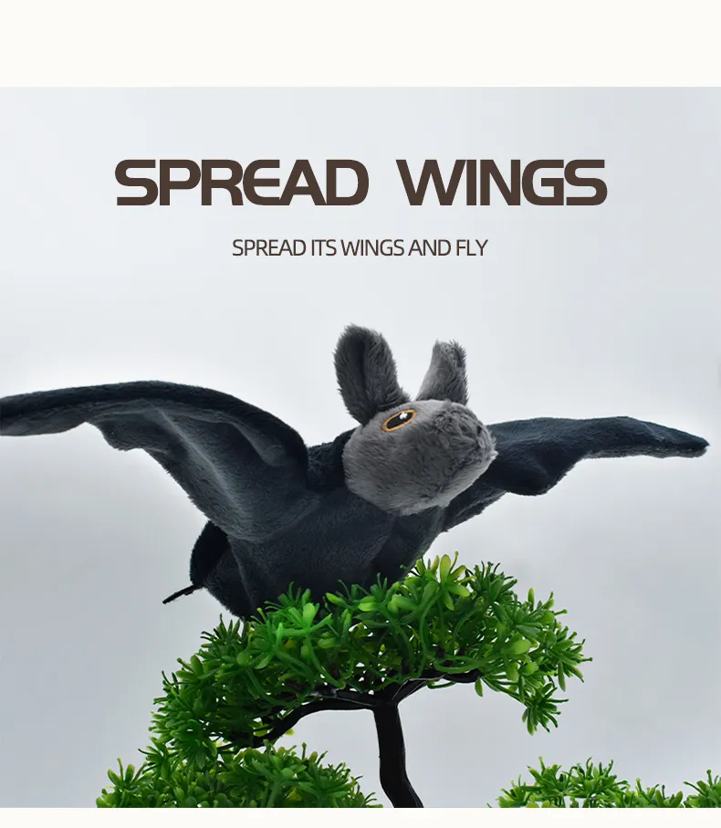 Remote Control Squirrel Bat Toy Cute Remote Control Plush Simulation Animal Funny Toy Children's Toys Birthday Gifts