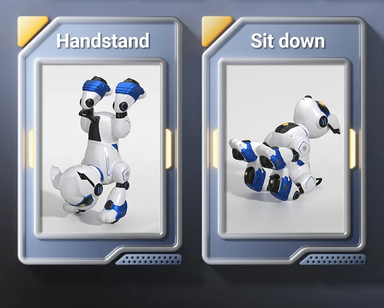 RC Robot Electronic Dog Funny Stunt Dog Voice Command Programmable Touch-sense Music Song Robot Dog for Boy Girls Children Toys