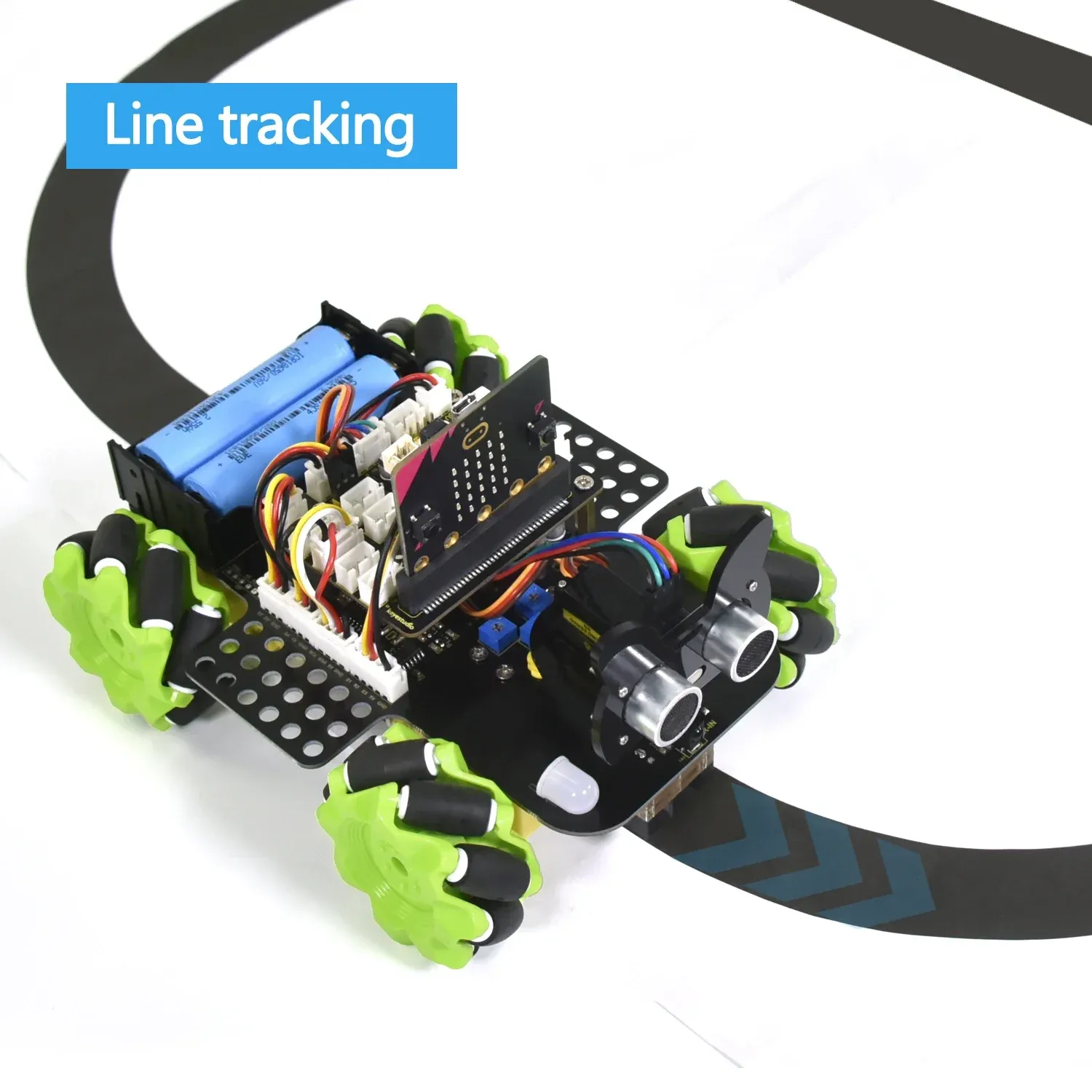 Keyestudio 4WD Microbit V2 Robot Cars Kit Mecanum Smart For Micro:bit Robot DIY STEM Python Programming Remote Control Toy Hobby