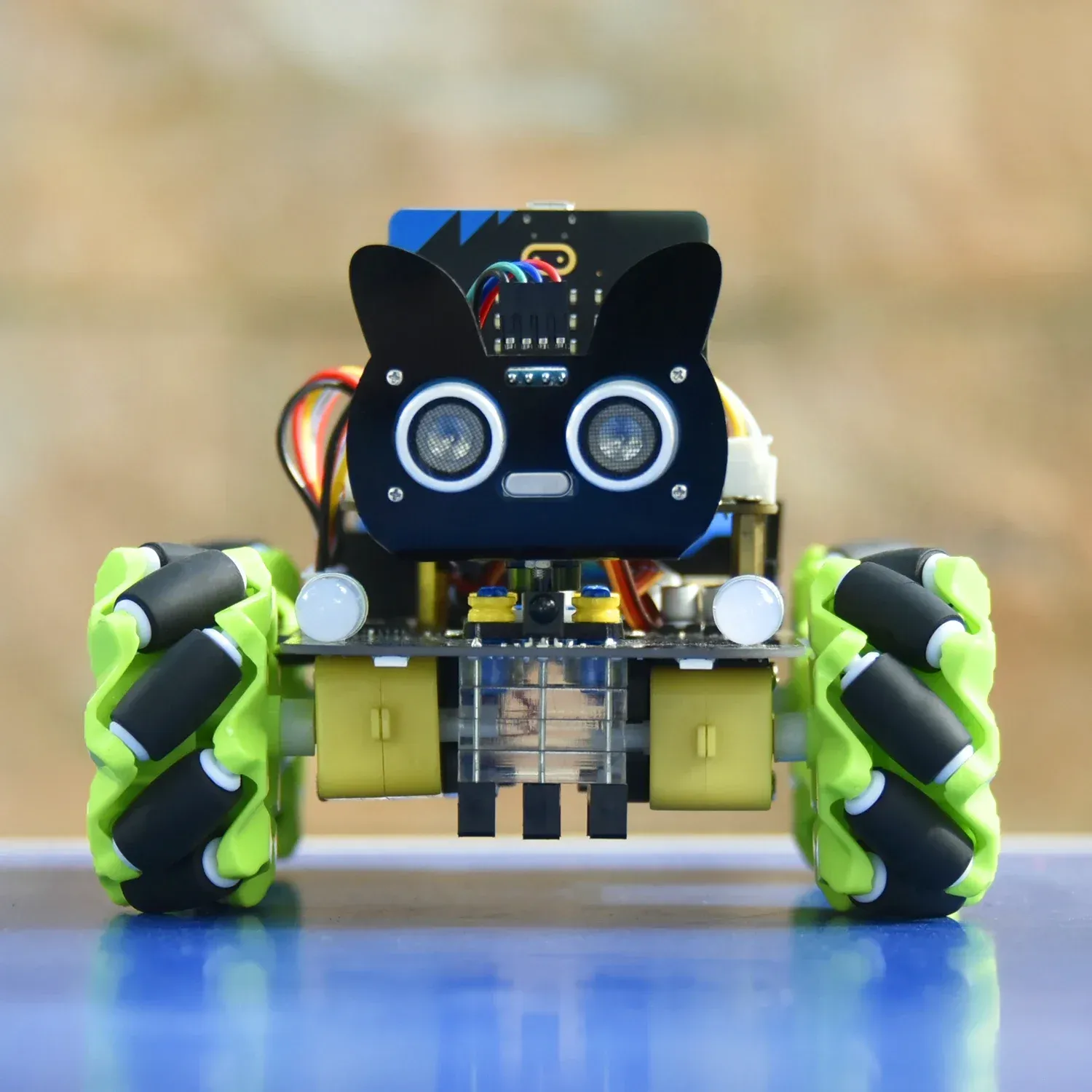 Keyestudio 4WD Microbit V2 Robot Cars Kit Mecanum Smart For Micro:bit Robot DIY STEM Python Programming Remote Control Toy Hobby