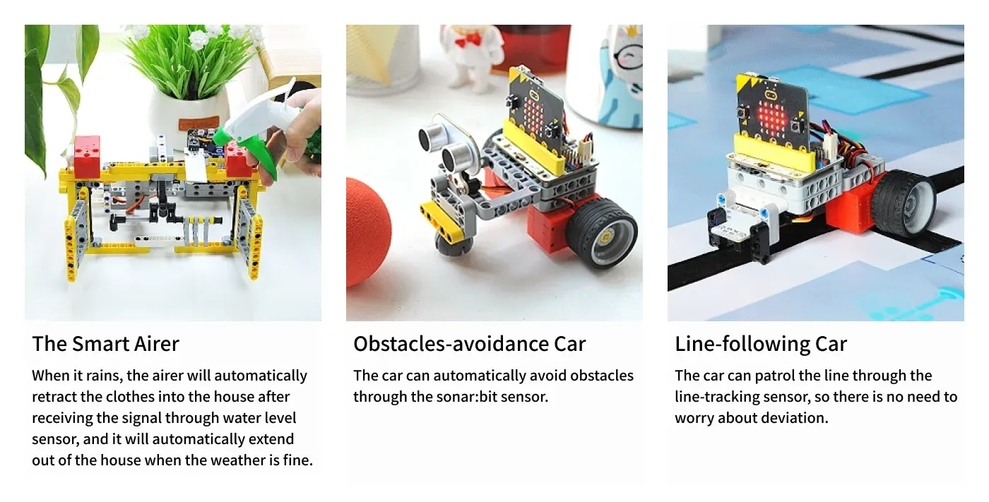 ELECFREAKS micro:bit 32 in1 Wonder Building Kit Programmable Board K12 Educational Learning Puzzle Building Blocks Kit Toys Gift