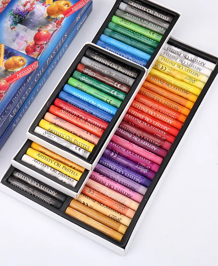 MUNGYO Artist Soft Oil Pastel Set Professional Painting Drawing Graffiti Art Crayons Washable Non Toxic Art Supply 12/25/50Color