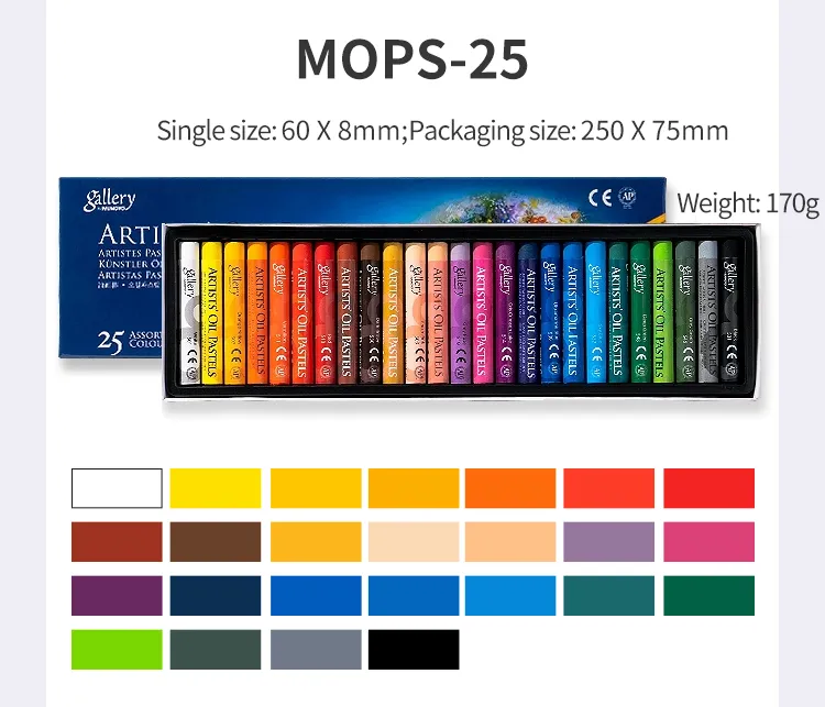 MUNGYO Artist Soft Oil Pastel Set Professional Painting Drawing Graffiti Art Crayons Washable Non Toxic Art Supply 12/25/50Color